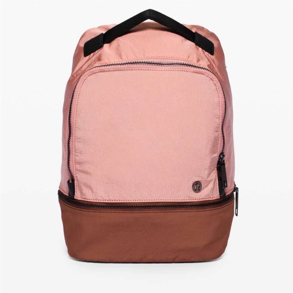 lululemon athletica Pink and Brown Backpack